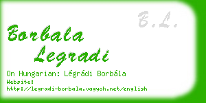 borbala legradi business card