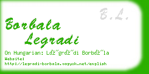 borbala legradi business card